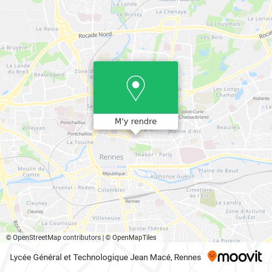 Lycée Général et Technologique Jean Macé plan
