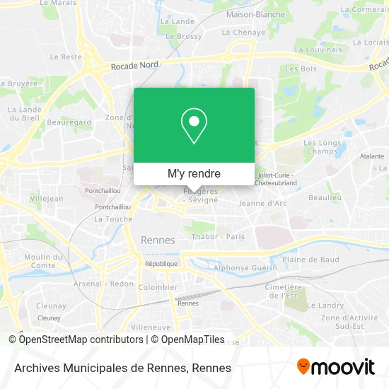 Archives Municipales de Rennes plan