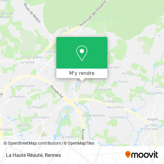 La Haute Réauté plan