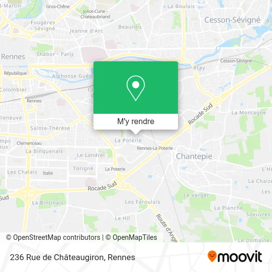 236 Rue de Châteaugiron plan