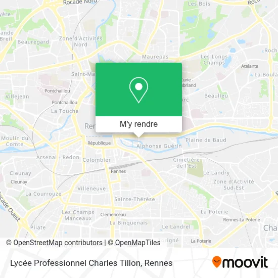 Lycée Professionnel Charles Tillon plan