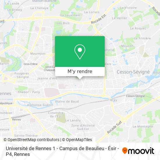 Université de Rennes 1 - Campus de Beaulieu - Ésir - P4 plan