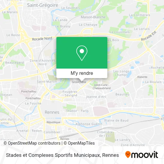 Stades et Complexes Sportifs Municipaux plan