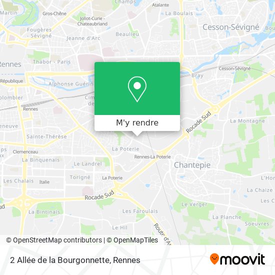 2 Allée de la Bourgonnette plan