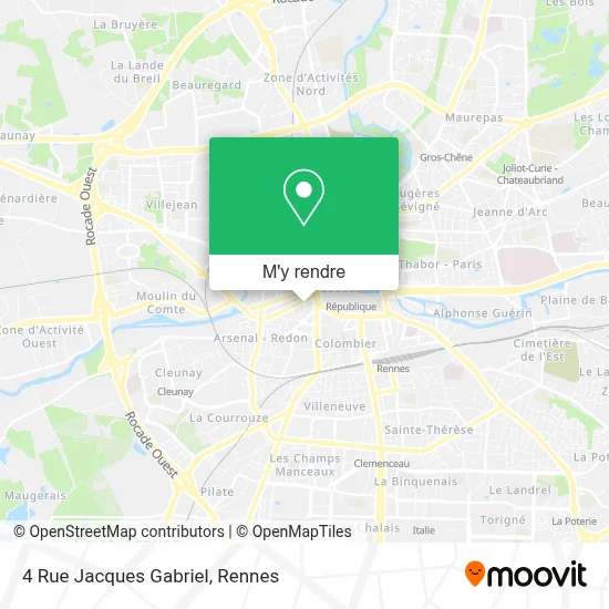4 Rue Jacques Gabriel plan