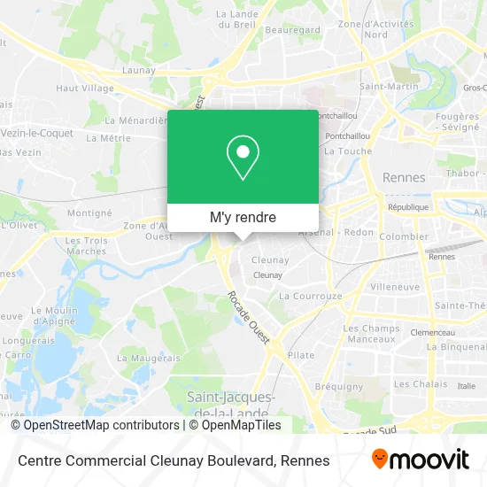 Centre Commercial Cleunay Boulevard plan