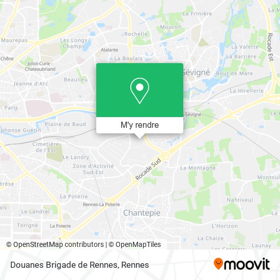 Douanes Brigade de Rennes plan