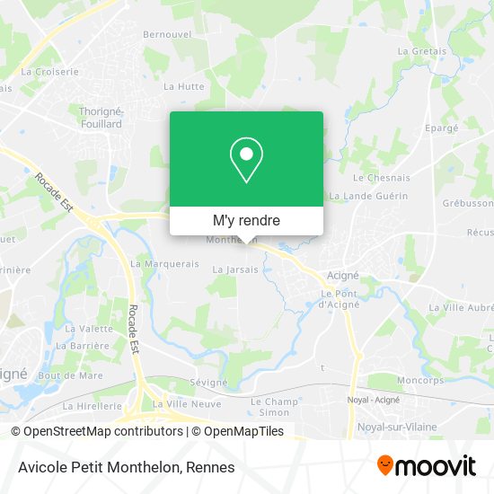 Avicole Petit Monthelon plan