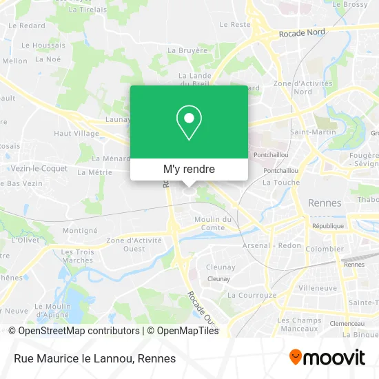 Rue Maurice le Lannou plan