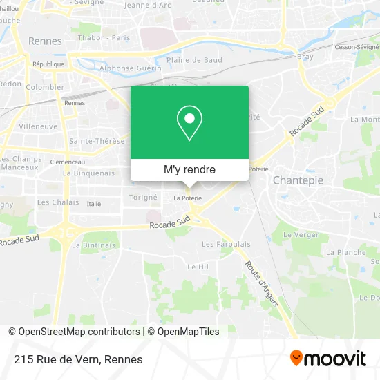 215 Rue de Vern plan