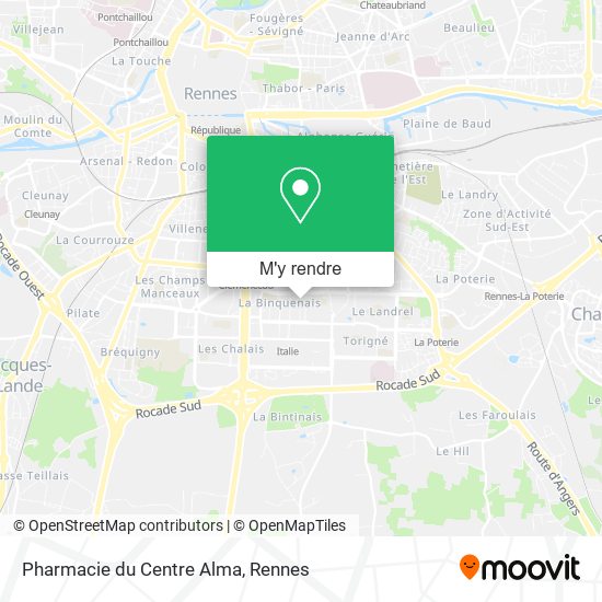 Pharmacie du Centre Alma plan