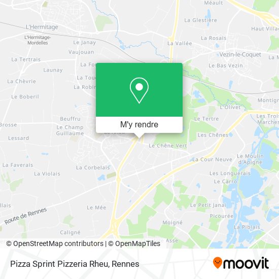 Pizza Sprint Pizzeria Rheu plan