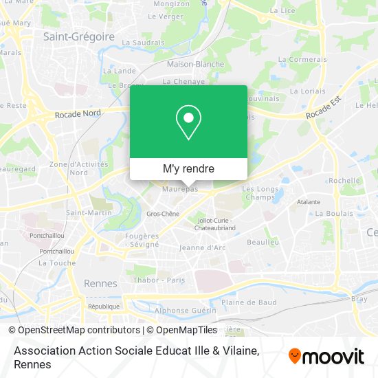 Association Action Sociale Educat Ille & Vilaine plan