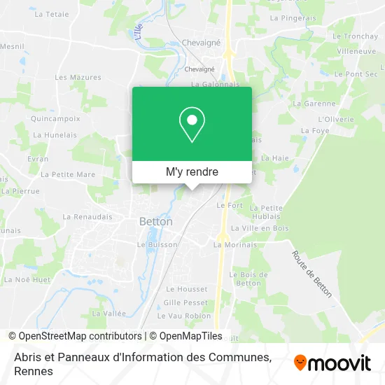 Abris et Panneaux d'Information des Communes plan