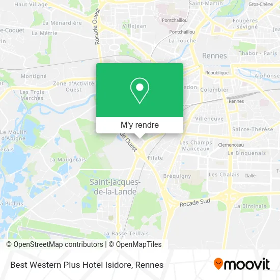 Best Western Plus Hotel Isidore plan