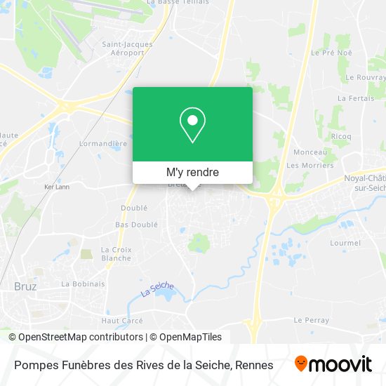 Pompes Funèbres des Rives de la Seiche plan