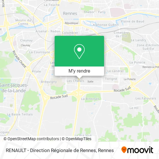 RENAULT - Direction Régionale de Rennes plan