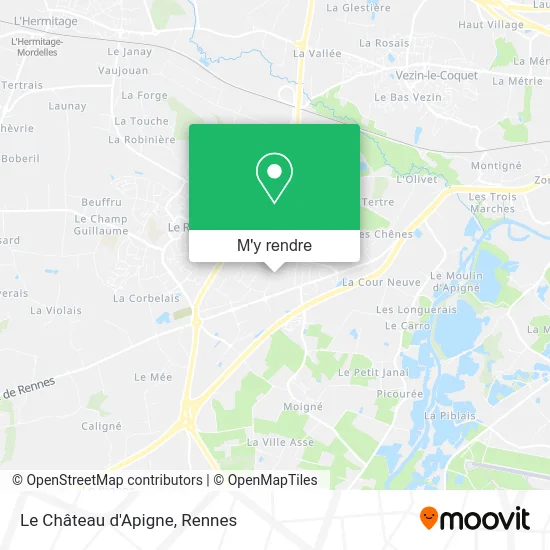 Le Château d'Apigne plan