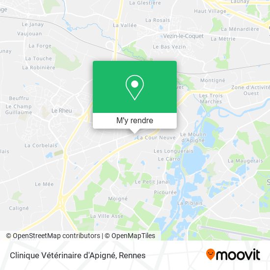 Clinique Vétérinaire d'Apigné plan