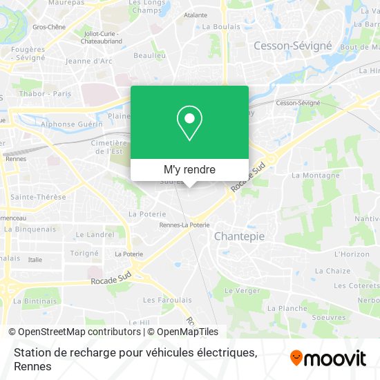 Station de recharge pour véhicules électriques plan