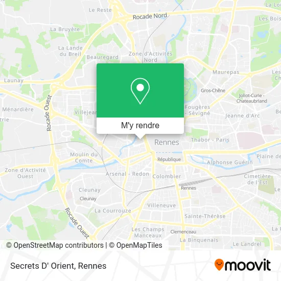 Secrets D' Orient plan