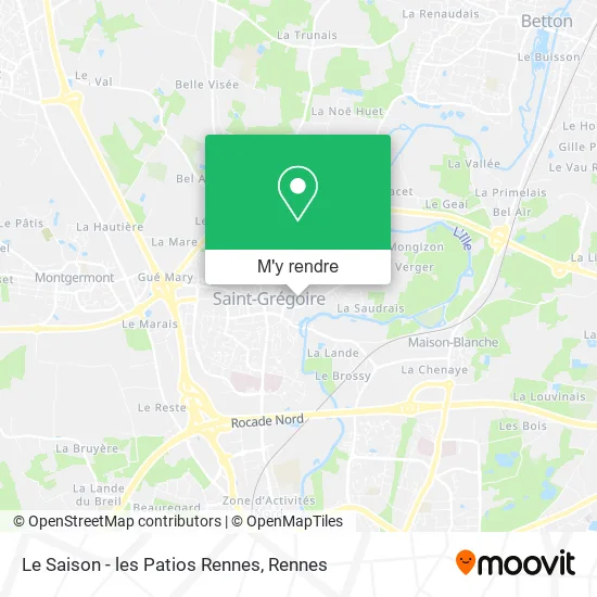 Le Saison - les Patios Rennes plan