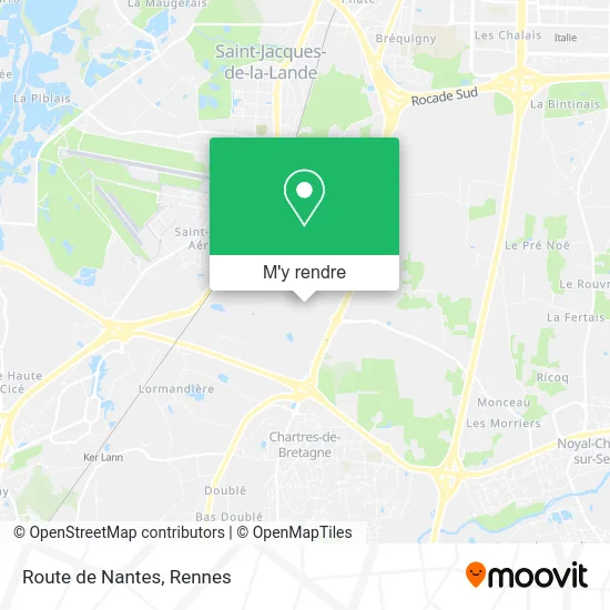 Route de Nantes plan