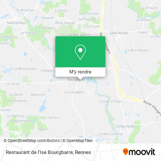 Restaurant de l'Ise Bourgbarré plan
