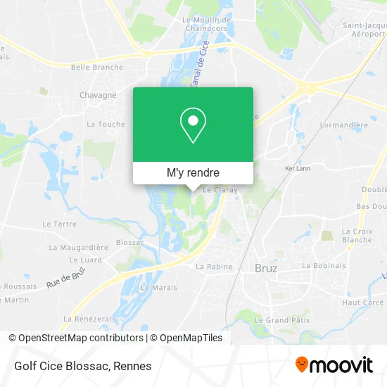 Golf Cice Blossac plan