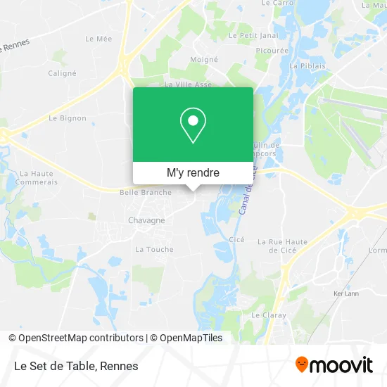 Le Set de Table plan