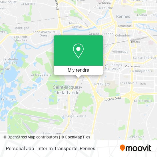 Personal Job l'Intérim Transports plan
