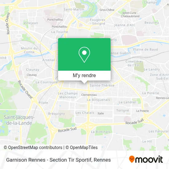 Garnison Rennes - Section Tir Sportif plan