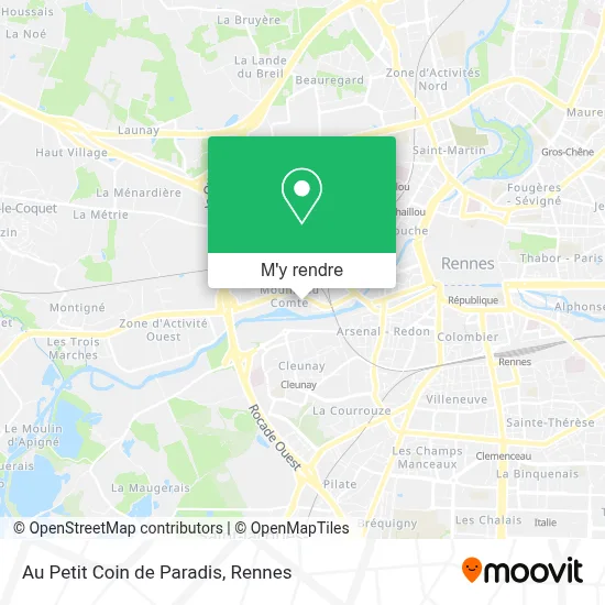 Au Petit Coin de Paradis plan