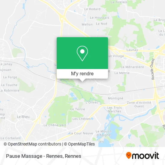 Pause Massage - Rennes plan