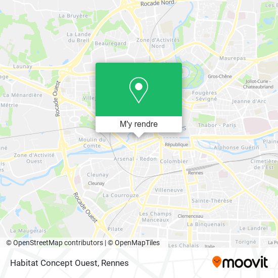 Habitat Concept Ouest plan