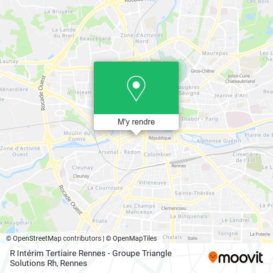 R Intérim Tertiaire Rennes - Groupe Triangle Solutions Rh plan