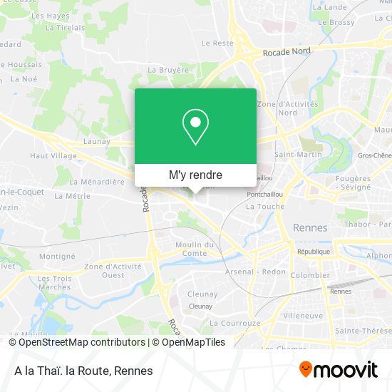 A la Thaï. la Route plan