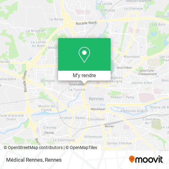 Médical Rennes plan
