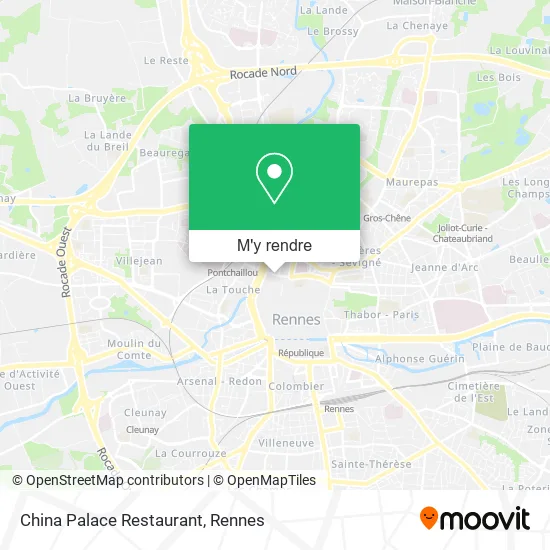 China Palace Restaurant plan