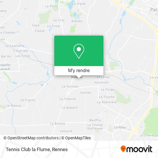 Tennis Club la Flume plan