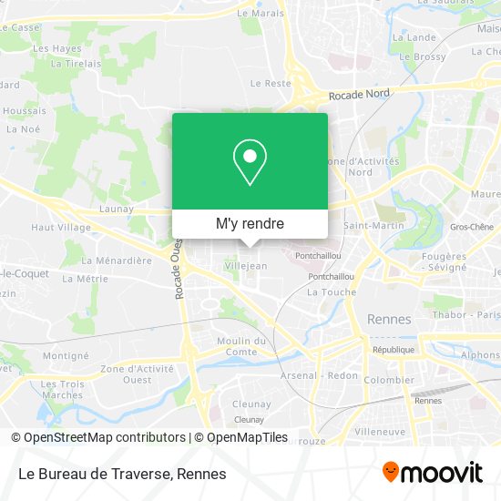 Le Bureau de Traverse plan