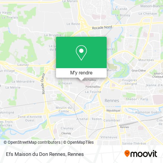 Efs Maison du Don Rennes plan