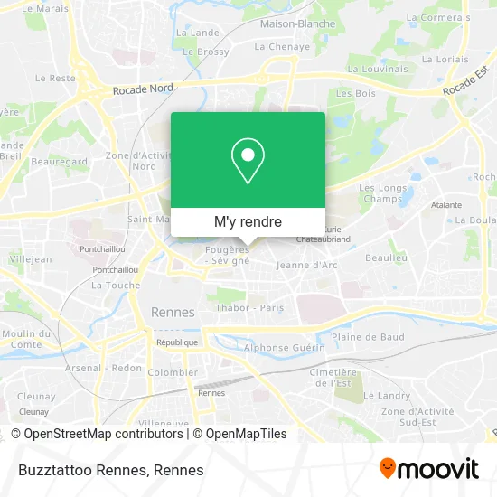 Buzztattoo Rennes plan