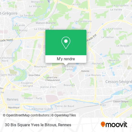 30 Bis Square Yves le Bitous plan