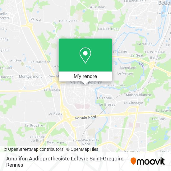 Amplifon Audioprothésiste Lefèvre Saint-Grégoire plan