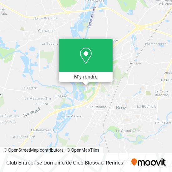 Club Entreprise Domaine de Cicé Blossac plan