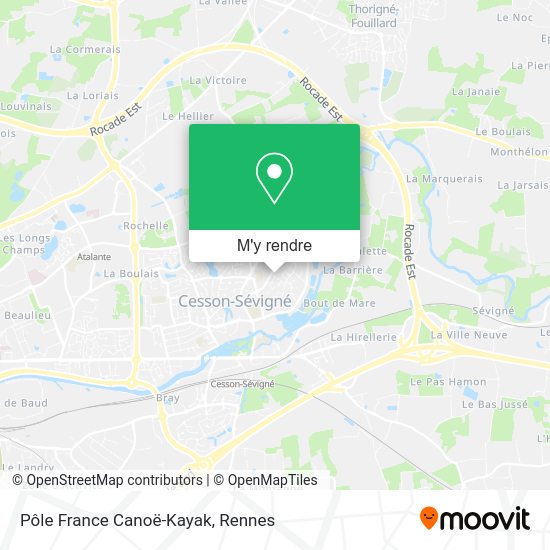 Pôle France Canoë-Kayak plan