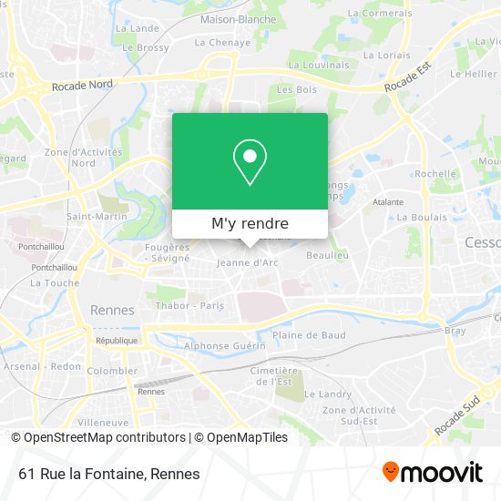 61 Rue la Fontaine plan