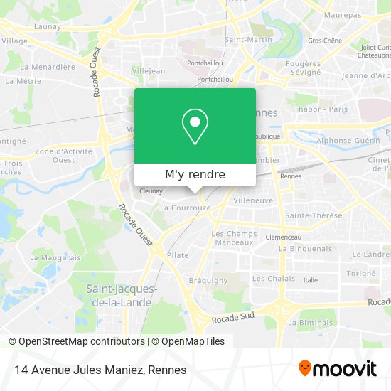 14 Avenue Jules Maniez plan