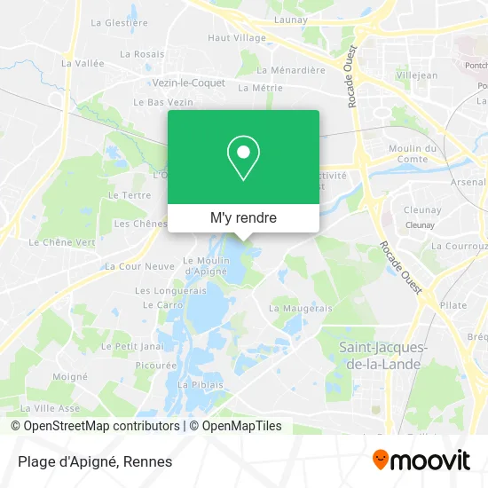 Plage d'Apigné plan